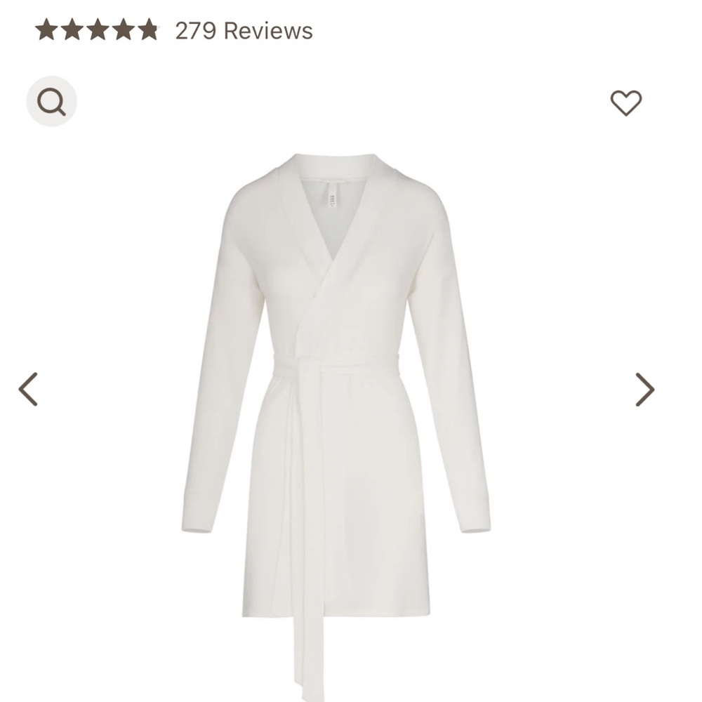 SKIMS Cream Wrap Robe